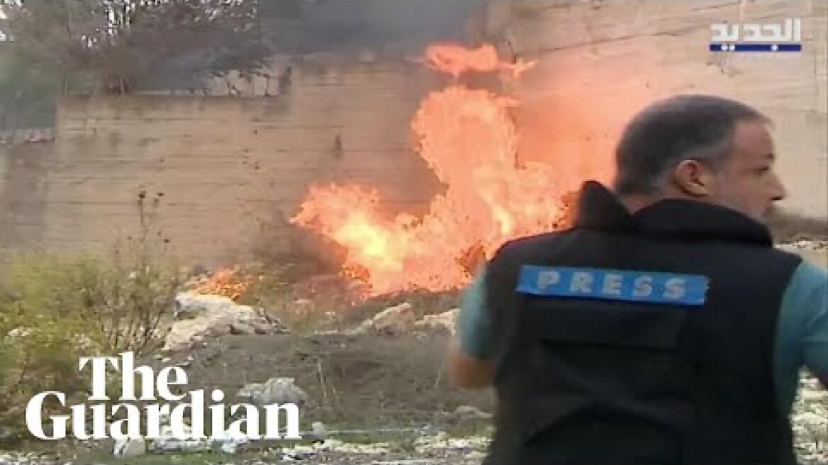 Lebanese live broadcast interrupted by missile strike