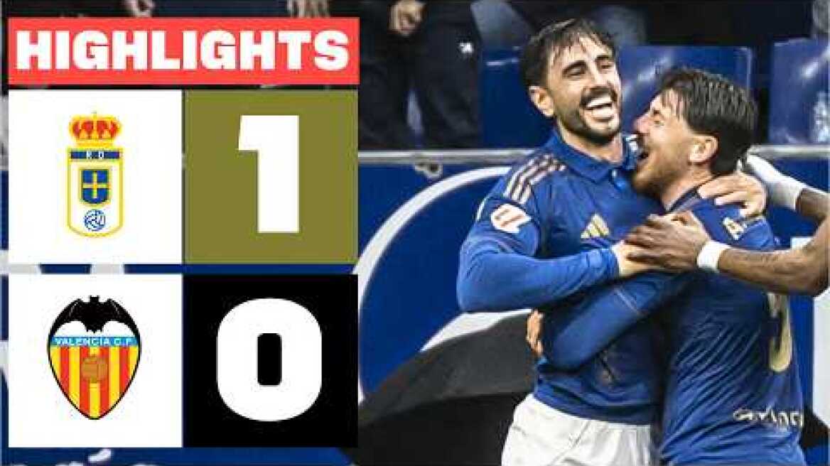 REAL OVIEDO 1 -  0 VALENCIA CF | RESUMEN LALIGA EA SPORTS