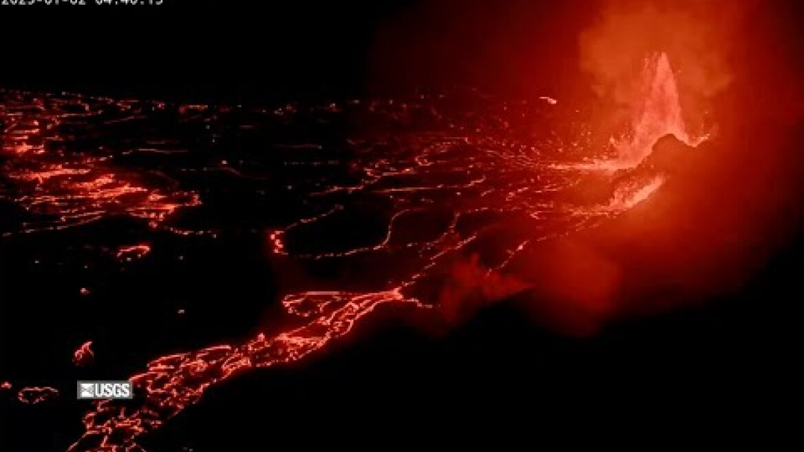 [V1cam] Kīlauea volcano, Hawaii (west Halemaʻumaʻu crater)