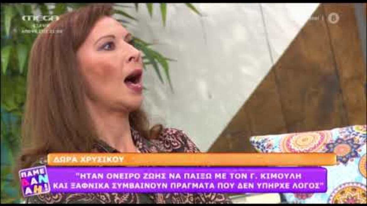 Η Δώρα Χρυσικού για τον Γιώργο Κιμούλη και τη Ζέτα Δούκα