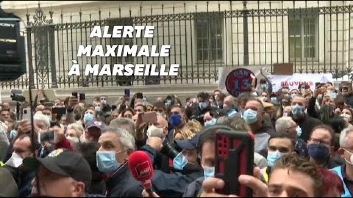 Des centaines de manifestants à Marseille contre la fermeture des bars et restaurants