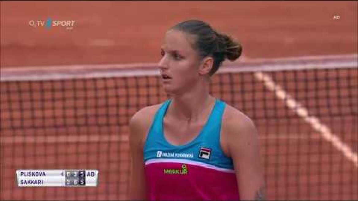 Karolína Plíšková - Maria Sakkari - 16/05/2018 - WTA Rome - Deciding Moment/Point