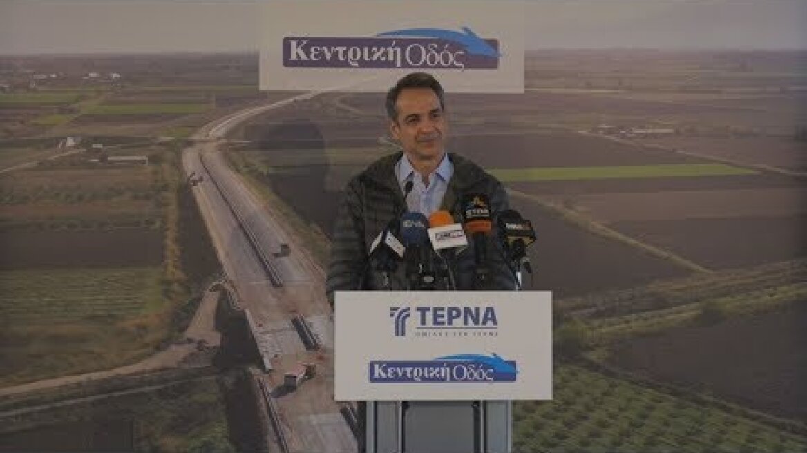 Ο Πρωθυπουργός στο εργοτάξιο του αυτοκινητόδρομου Ε65