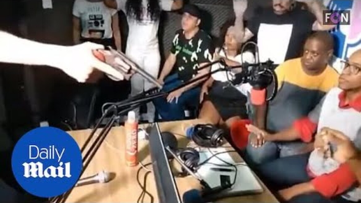 Brazilian radio host and guests are robbed LIVE on air by gunmen
