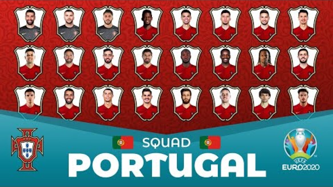 PORTUGAL SQUAD 2021 for UEFA EURO 2020 (2021) ft. CRISTIANO RONALDO