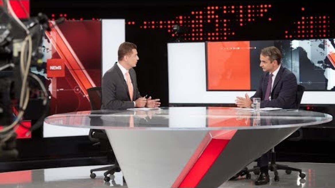 Συνέντευξη Κυριάκου Μητσοτάκη στο κεντρικό δελτίο ειδήσεων του ALPHA