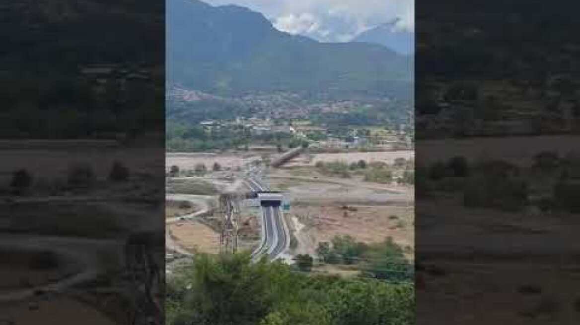 βίντεο από τον Πηνειό ποταμό έξω από την Καλαμπάκα (1)