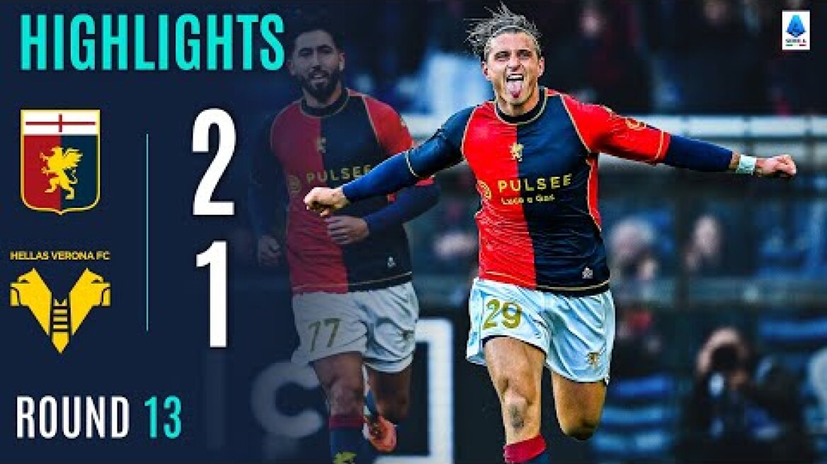 GENOA-VERONA 2-1 | HIGHLIGHTS | De Rossi gets first win with Genoa | SERIE A 2025/26