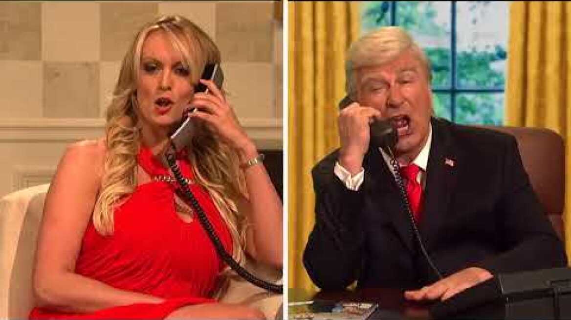 Stormy Daniels appears on Saturday Night Live’s cold open as Cohen and Trump try to get their lies s