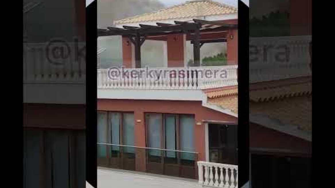 Μεγάλη φωτιά στην βόρεια Κέρκυρα