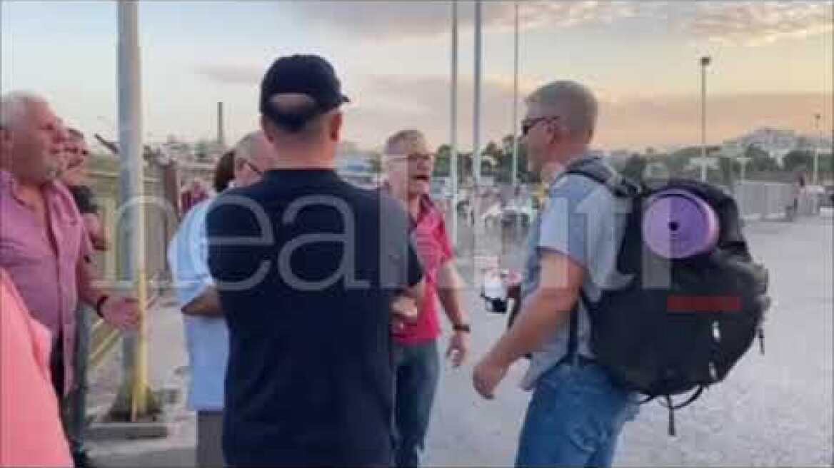 Διαμαρτυρία στο λιμάνι του Ηρακλείου για τον θάνατο του Αντώνη Καργιώτη