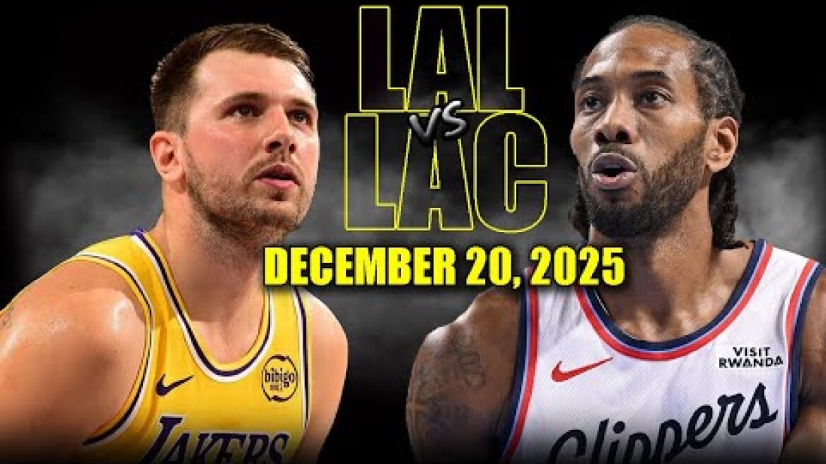 Los Angeles Lakers vs Los Angeles Clippers Full Game Highlights – December 20, 2025 | NBA Season