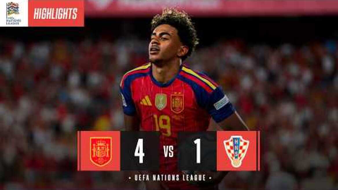 LAMINE YAMAL BRILLÓ Y EL CAMPEÓN DEL MUNDO SUMA 40 PARTIDOS INVICTO | España 4-1 Croacia | RESUMEN