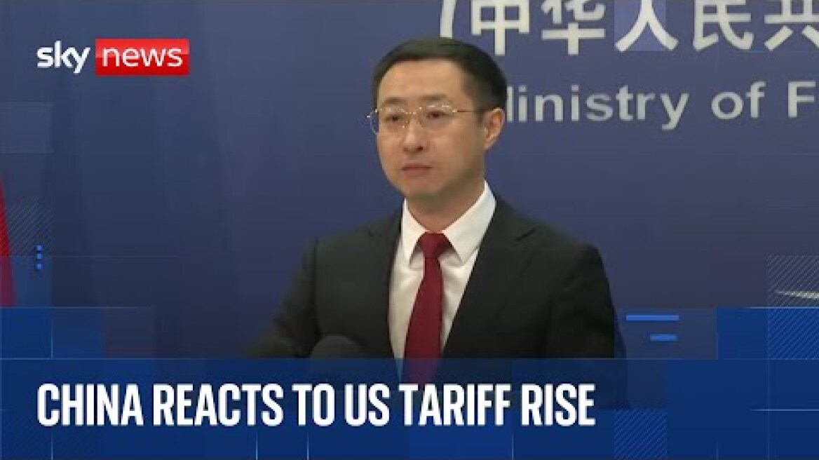 Chinese foreign ministry reacts as Trump increases tariff to 125%