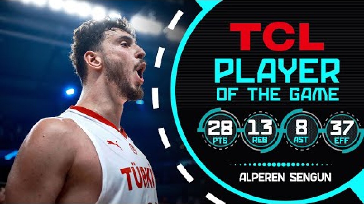 Alperen Sengun (28 PTS) puts up near triple-double in TUR 🇹🇷 win over SRB 🇷🇸 at #EuroBasket 2025!