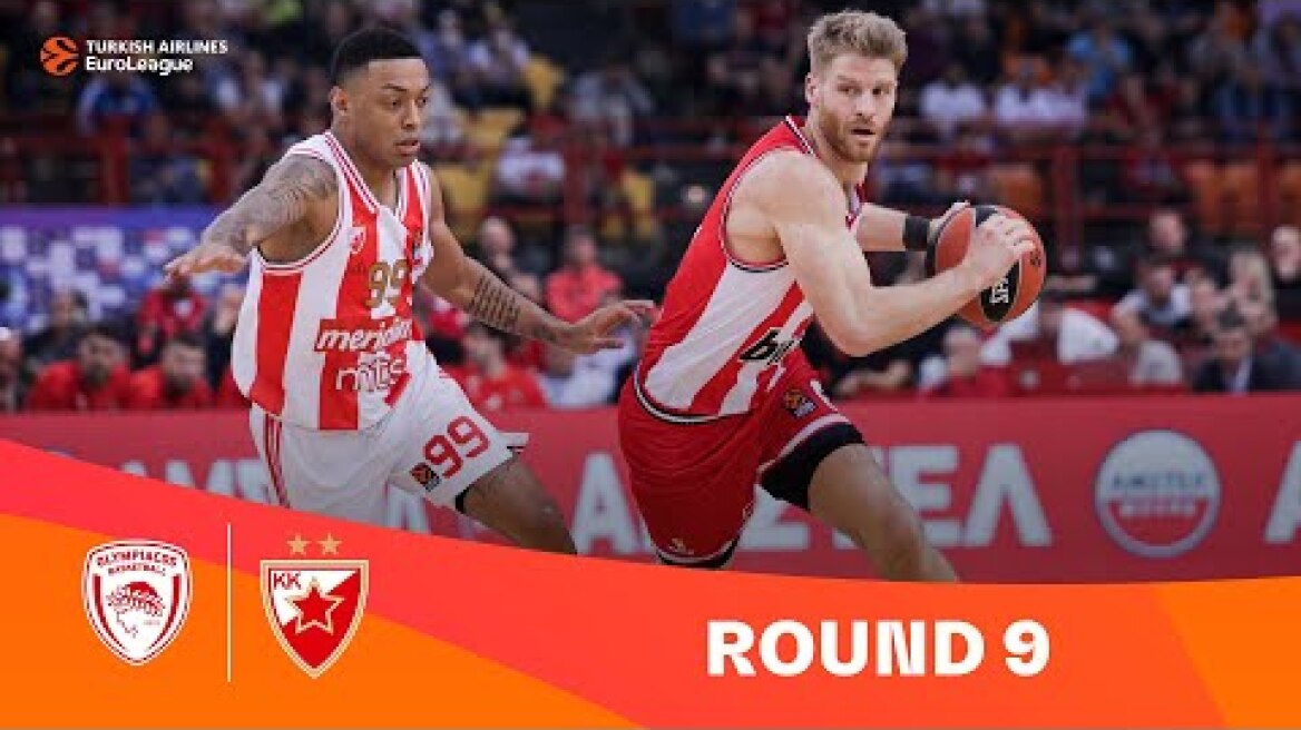 Olympiacos-Zvezda | Round 9 Highlights | 2023-24 Turkish Airlines EuroLeague