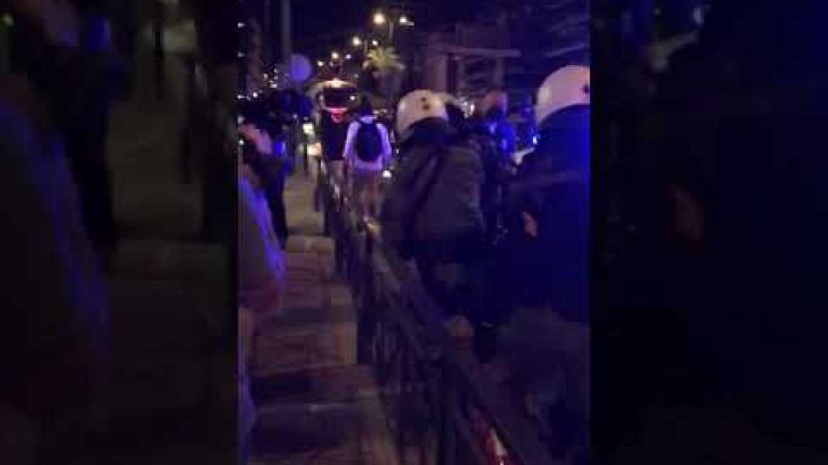 Επεισόδια έξω από τον Ισραηλινή πρεσβεία (1)