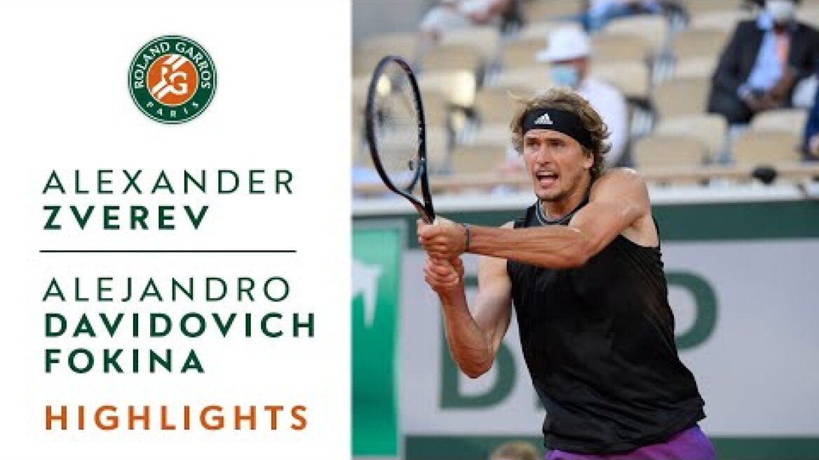 Alexander Zverev vs Alejandro Davidovich Fokina - Quarterfinals Highlights I Roland-Garros 2021