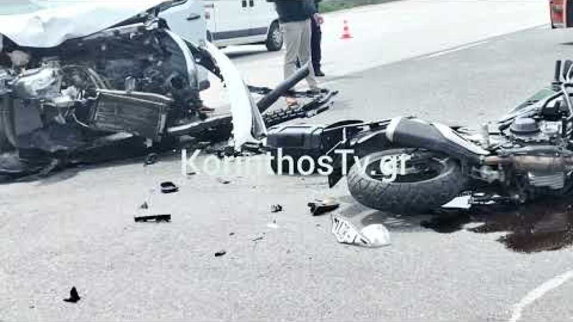 Σοβαρό τροχαίο ατύχημα στην Π.Ε.Ο Κορίνθου – Πατρών έξω από το Mare West