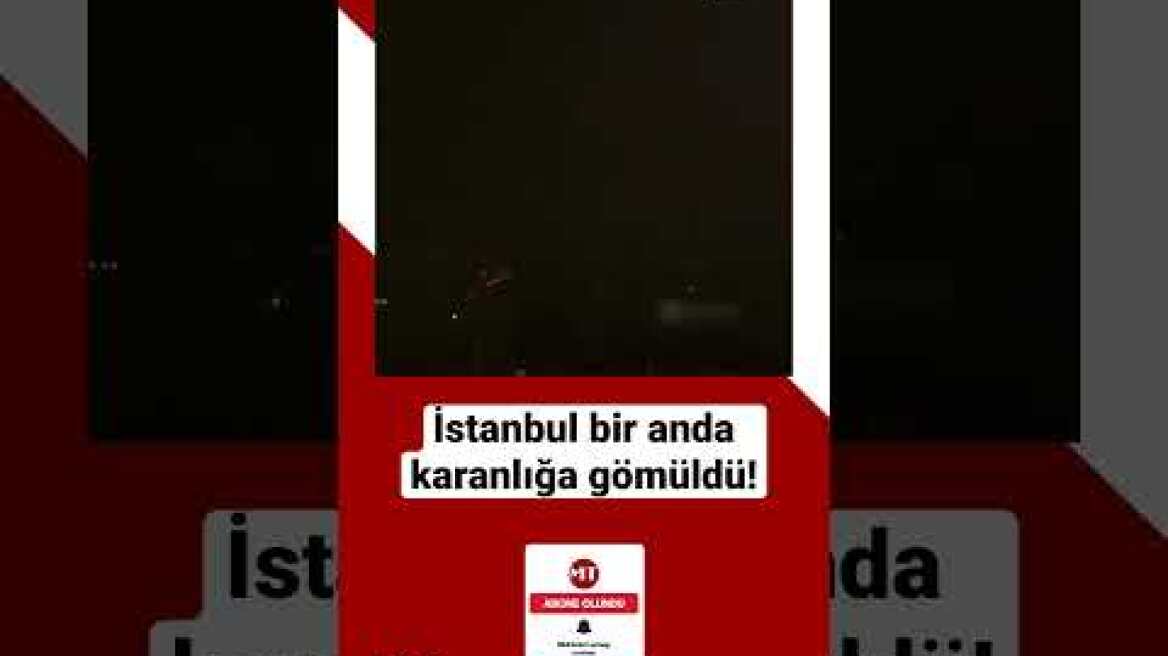 #İstanbul üzerinden geçen 7 km kalınlığındaki bulut şehri karanlığa gömdü! #haber #shorts