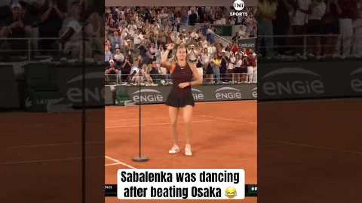 Sabalenka was FEELING IT 🕺