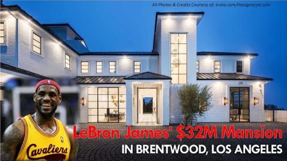 LeBron James' $23M Los Angeles Mansion | 568 N. Tigertail Rd Brentwood, California | Celebrity Homes