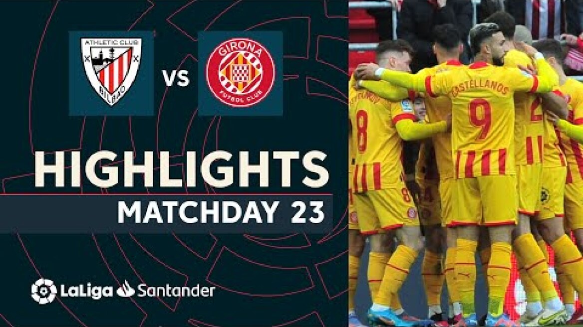 Resumen de Athletic Club vs Girona FC (2-3)