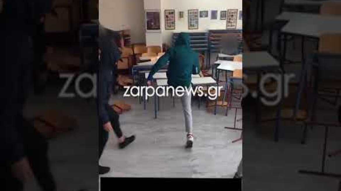 Φθορές σε θρανία και καρέκλες στο Γενικό Λύκειο Ελ. Βενίζελου