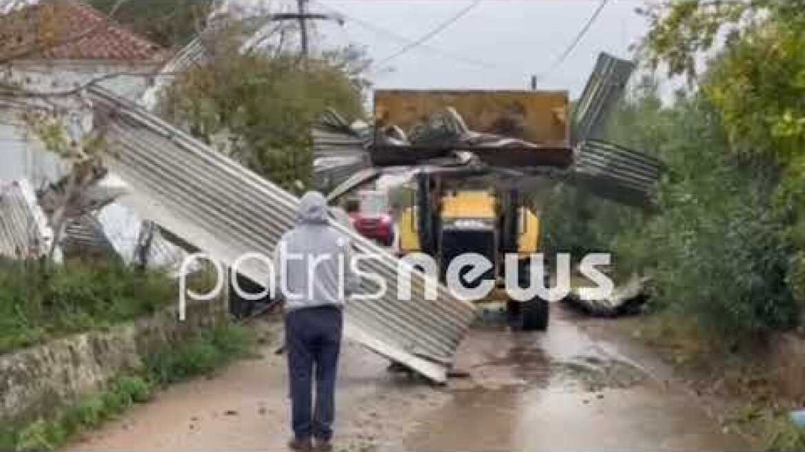 Ανεμοστρόβιλος στη Κυανή Ακτή Κατακόλου