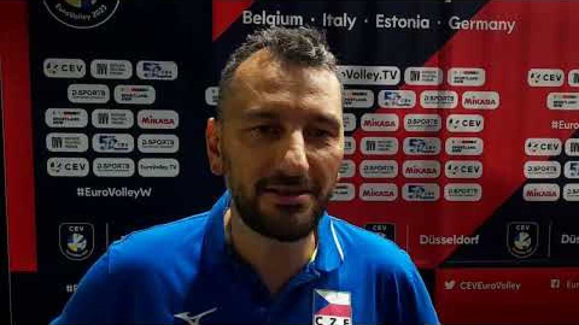 Ευρωβόλεϊ γυναικών: Δηλώσεις Γιάννη Αθανασόπουλου  μετά τον αγώνα Ελλάδα-Τσεχία 0-3