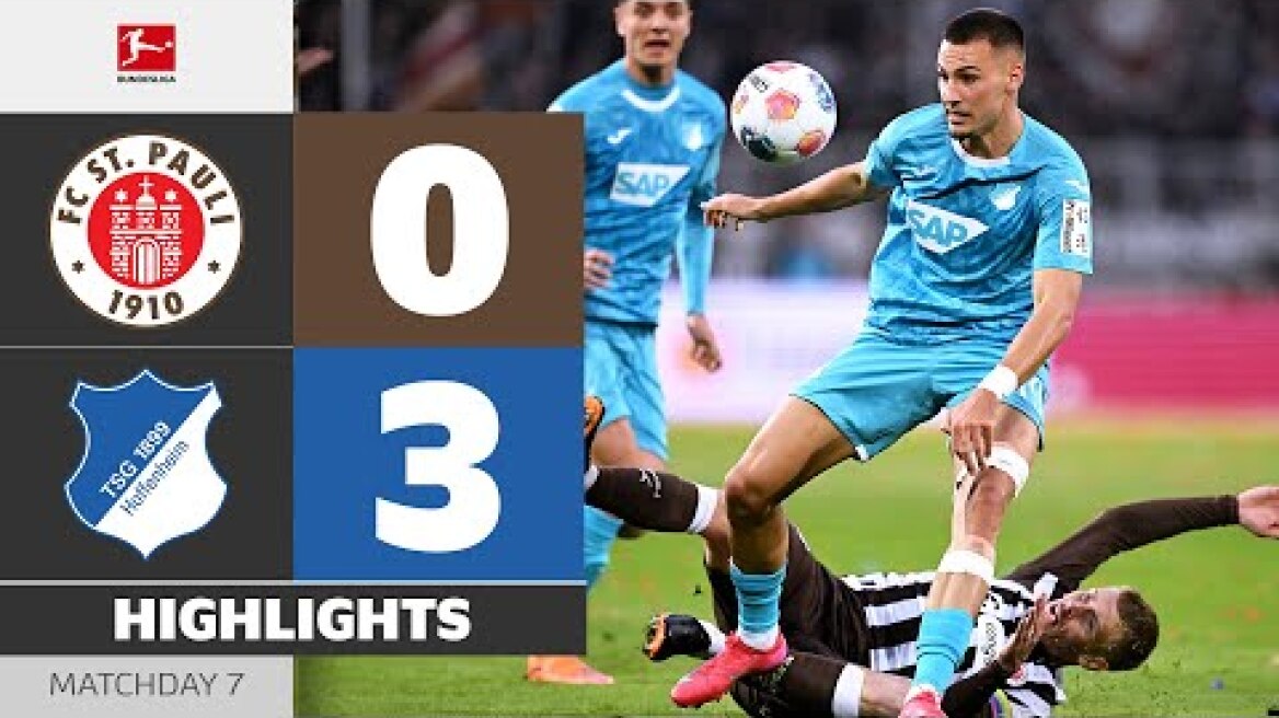 Hoffenheim Dominate At Millerntor | ST. PAULI - HOFFENHEIM | Highlights | MD 7 – Bundesliga 2025/26