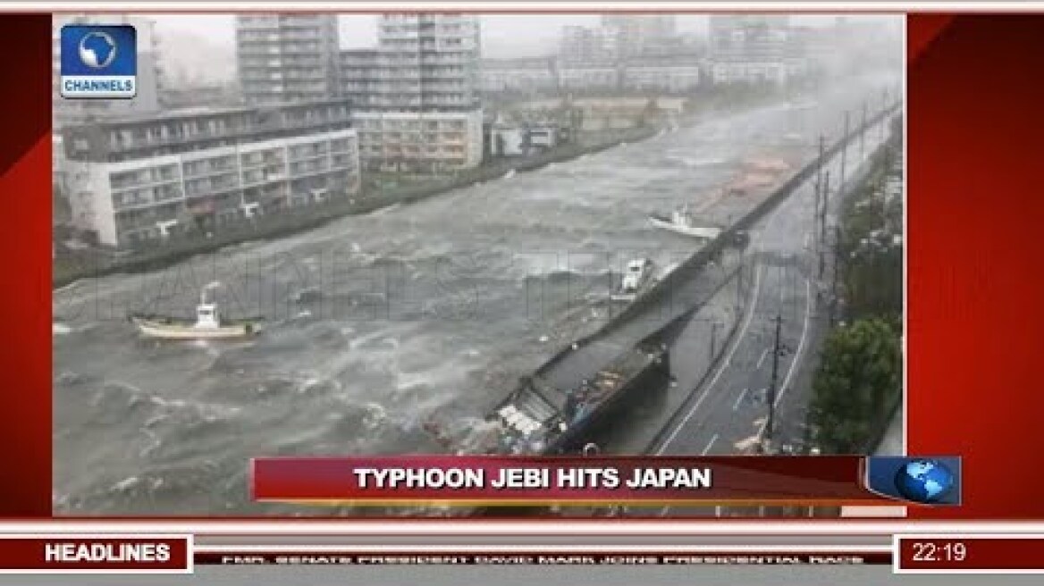 Japan Hits By Strongest Typhoon In 25 Years 04/09/18 Pt.4 |News@10|
