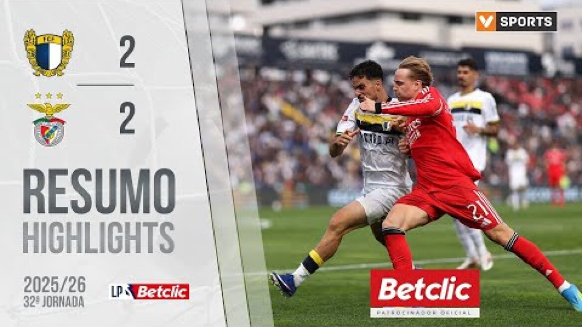 Resumo: Famalicão 2-2 Benfica (Liga 25/26 #32)