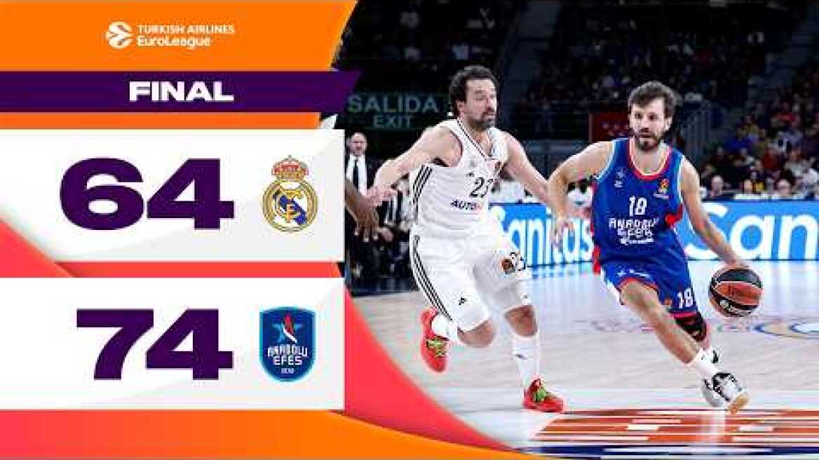 Iron DEFENSE in Madrid | Real Madrid – Efes | BASKETBALL HIGHLIGHTS R10 2024-25