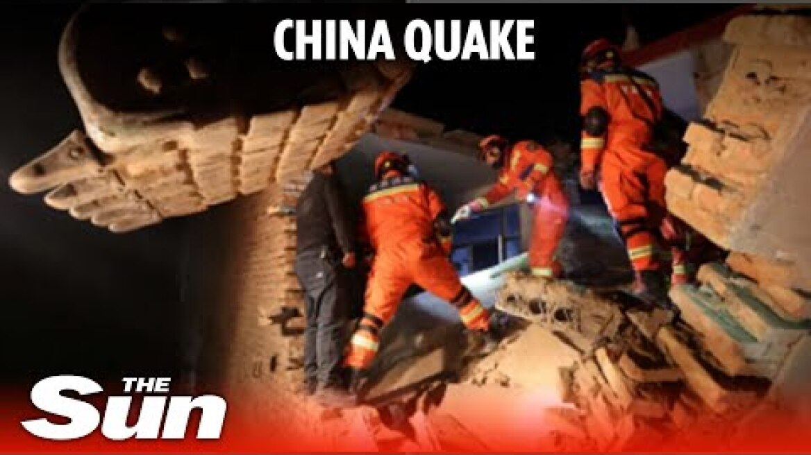 China earthquake: Latest - At least 118 killed in quake in northwest China
