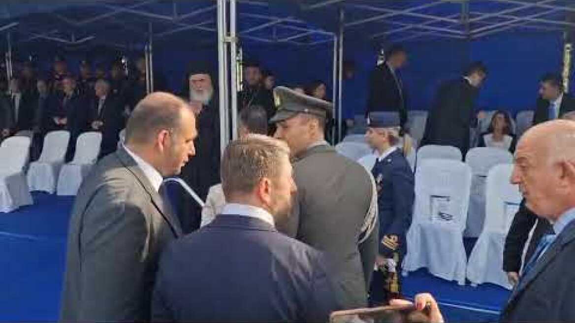 Ο Νίκος Ανδουλάκης στην παρέλαση της Θεσσαλονίκης