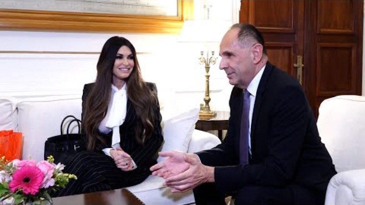 Την πρέσβη των ΗΠΑ Κίμπερλι Γκιλφόιλ δέχθηκε στο υπουργείο ο ΥΠΕΞ Γ. Γεραπετρίτης