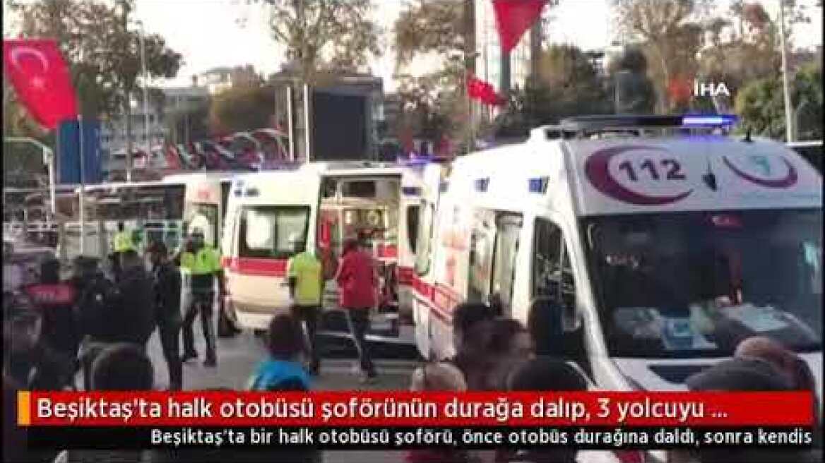 Beşiktaş'ta halk otobüsü şoförü durağa daldi, 3 yolcuyu bıçakladı! O anları yolcular anlattı!