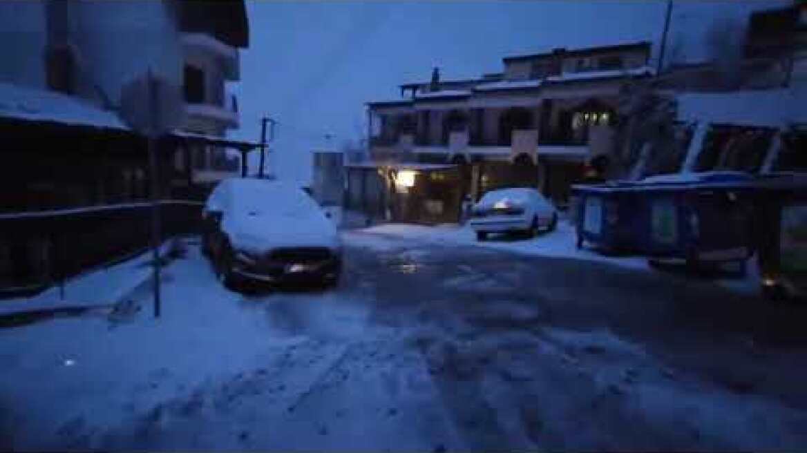 Χιόνισε στον Χορτιάτη