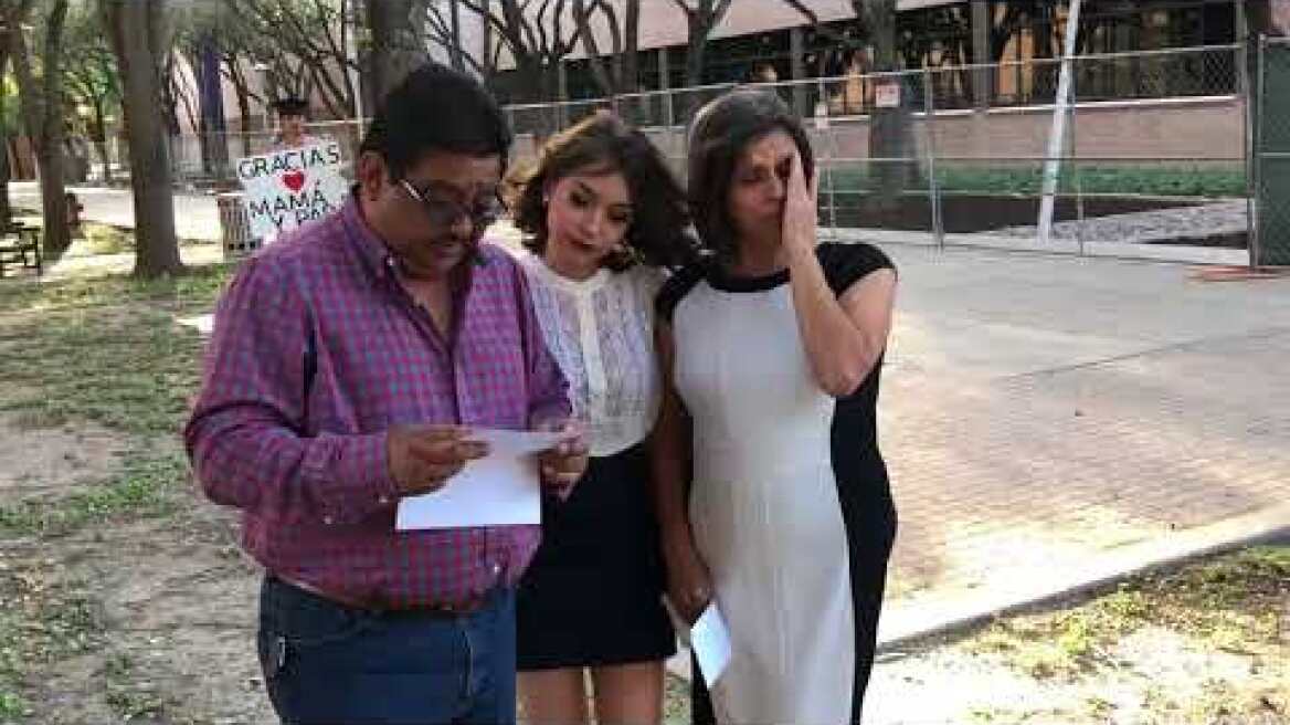 "They have no idea I'm graduating!"