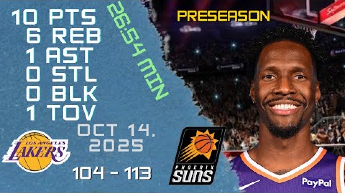 Nigel Hayes Davis Player Full High Lowlights vs LAKERS 14 10 2025 NBA PRESEASON Game