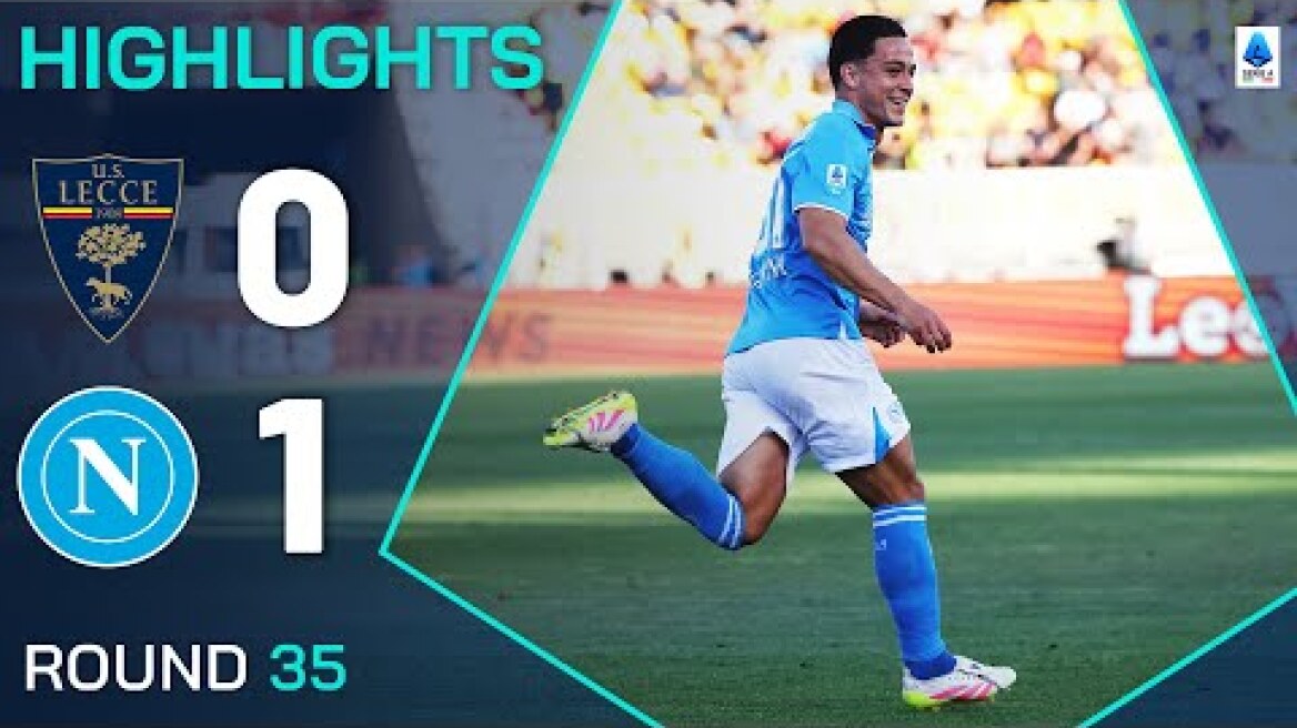 LECCE-NAPOLI 0-1 | HIGHLIGHTS | Raspadori Winner Maintains Napoli Title Charge | Serie A 2024/25
