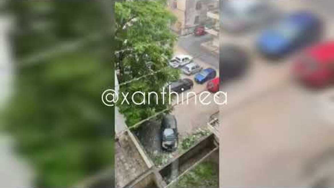 Βροχή και χαλάζι στην Ξάνθη