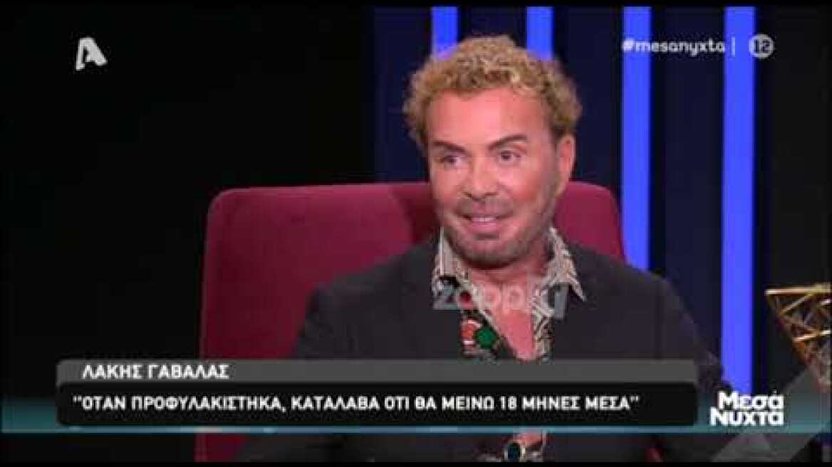 Λάκης Γαβαλάς: "Μπήκα στη φυλακή σαν Λάκης και βγήκα σαν κύριος Γαβαλάς"