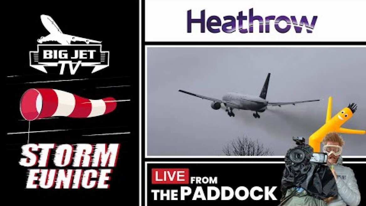 LIVE: Storm Eunice at London Heathrow Airport