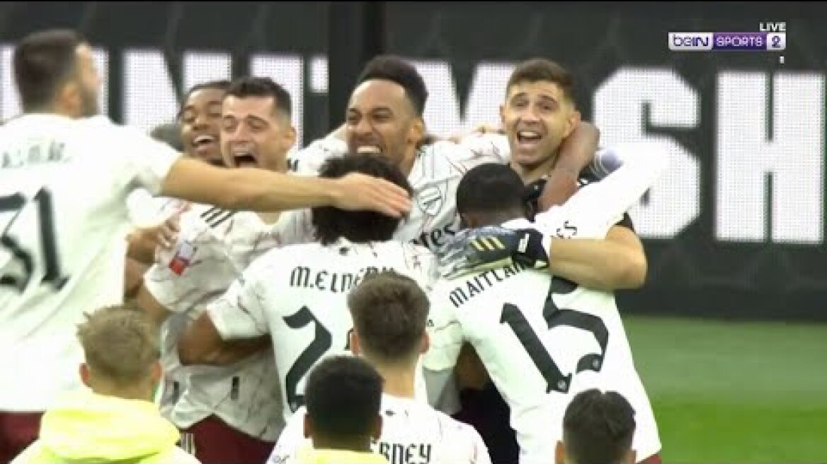 Arsenal in JUBILATION as they beat Liverpool with shootout win | Community Shield 2020 Moments