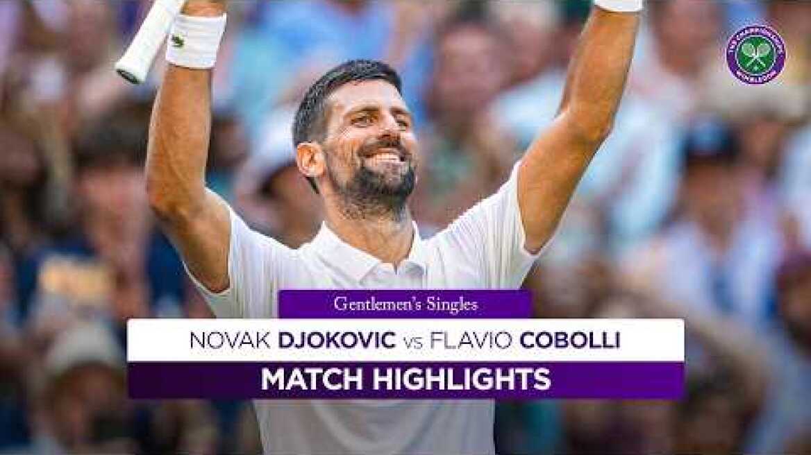 Djokovic powers past early scare! | Flavio Cobollo vs Novak Djokovic | Highlights | Wimbledon 2025