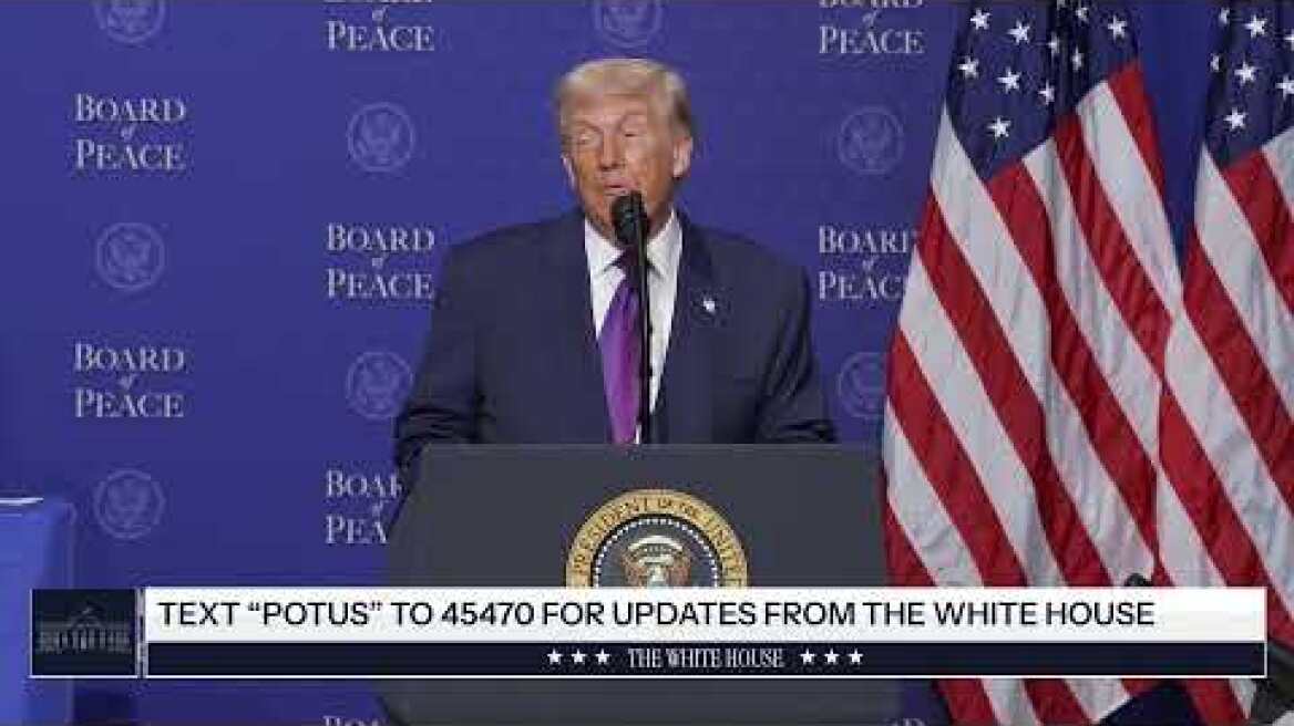 President Trump Participates in the Board of Peace Event