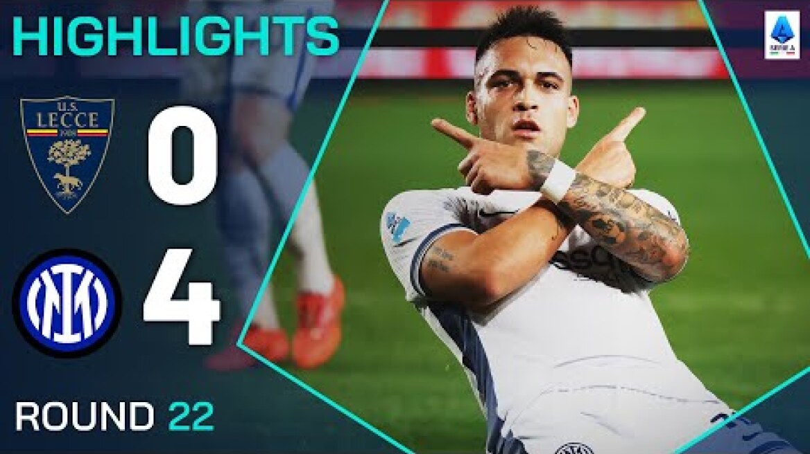LECCE-INTER 0-4 | HIGHLIGHTS | Inter Thrash Lecce to Close in on Napoli | Serie A 2024/25