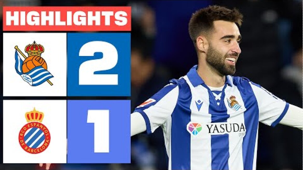 REAL SOCIEDAD 2 - 1 RCD ESPANYOL I RESUMEN LALIGA EA SPORTS